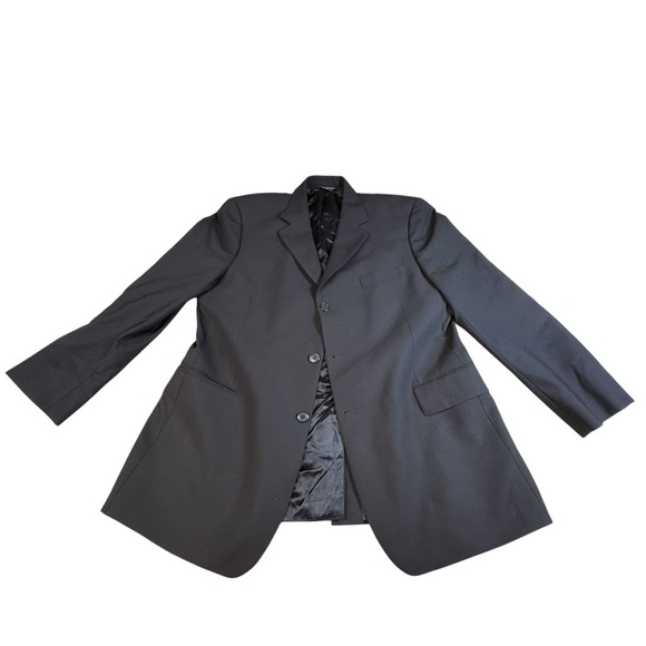 Brooks Brothers Stretch Blazer 44R 3 Button Navy Blue Sport Coat Jacket wool - Picture 1 of 5